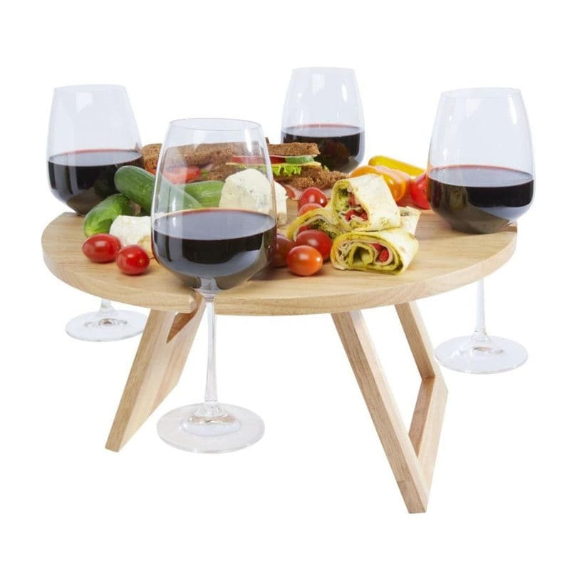 4 Seasons Outdoor Klappbarer Holztisch im skandinavischen Design in Natur - Bild 3